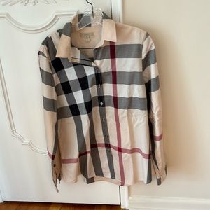 Burberry button down collared shirt